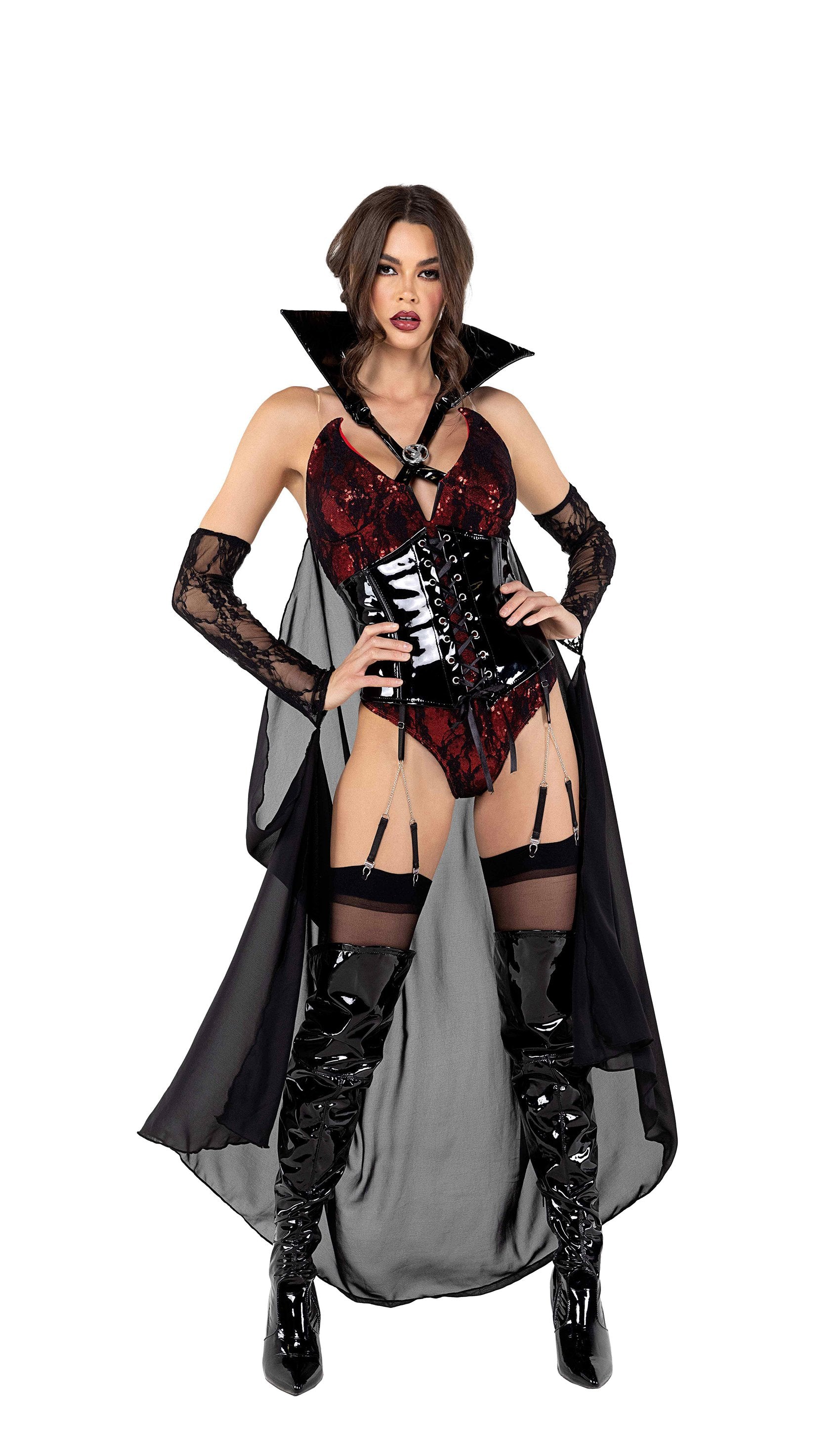 Playboy vampire costume, view 4